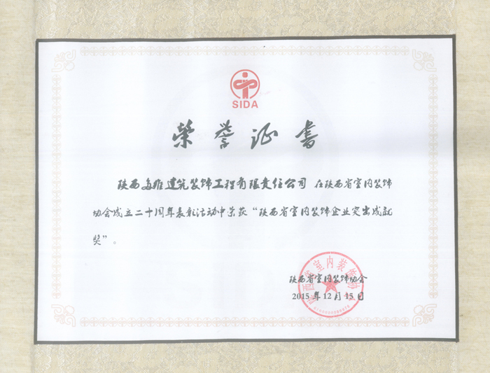 2015突出成就(jiù)獎